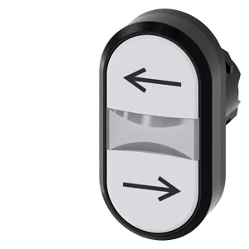 Siemens 3SU1000-3AB66-0AM0-Z Y19 – Twin pushbutton, 22 mm, round, plastic