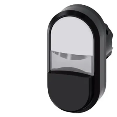 Siemens 3SU1000-3BB61-0AA0-Z Y15 – Twin pushbutton, 22 mm, round, plastic, white, black