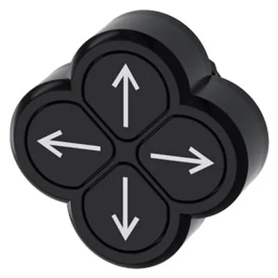 Siemens 3SU1000-3FB11-0AU0-Z Y19 – Quadruple pushbutton, 22 mm, round, plastic, black