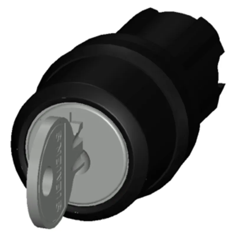 Siemens 3SU1000-4BP61-0AA0-Z X90 – RONIS key-operated switch, 22 mm, round, plastic — photo 3 of 3