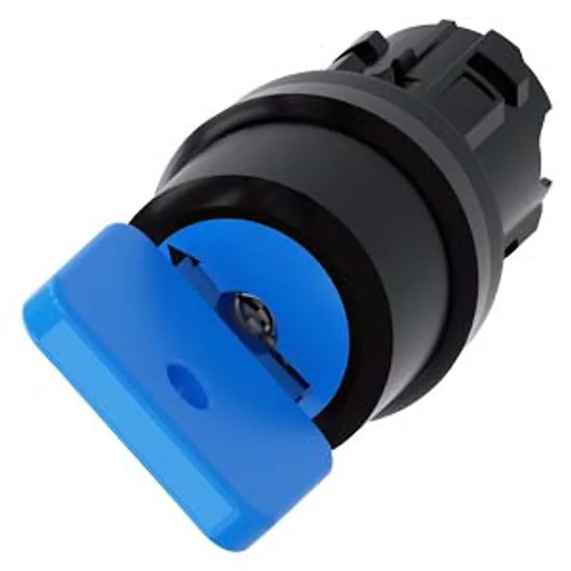 Siemens 3SU1000-4GF11-0AA0-Z Y12 – Key-operated switch O.M.R, 22 mm, round, plastic