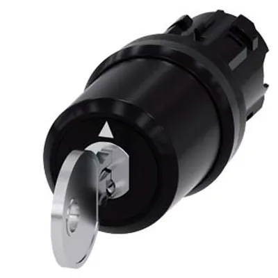 Siemens 3SU1000-5BM01-0AA0-Z Y15 – Siemens keyswitch, C, 22 mm, round, plastic