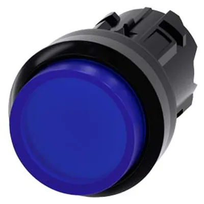 Siemens 3SU1001-0BB50-0AA0-Z Y12 – Illuminated pushbutton, 22 mm, round, plastic, blue, pushbutton, raised momentary contact type Siemens 3SU1001-0BB50-0AA0-Z Y12 – Illuminated pushbutton, 22 mm, round, plastic, blue, pushbutton, raised momentary contact type