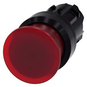 Siemens 3SU1001-1AD20-0AA0-Z Y13 – Illuminated mushroom pushbutton, 22 mm, round, plastic, red