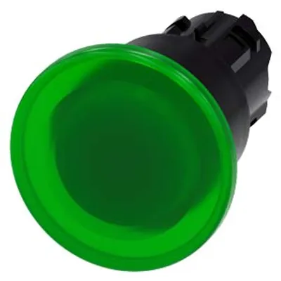 Siemens 3SU1001-1BA40-0AA0-Z Y15 – Illuminated mushroom pushbutton, 22 mm, round, plastic