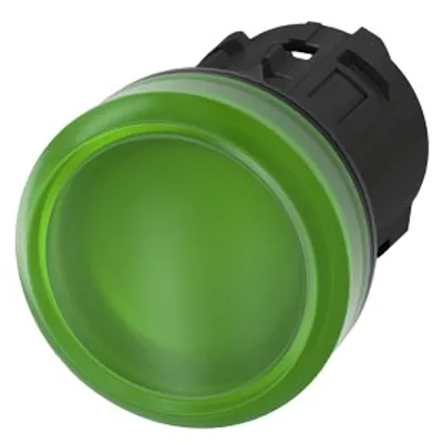 Siemens 3SU1001-6AA40-0AA0-Z Y15 – Indicator light, 22 mm, round, plastic, green, lens, smooth