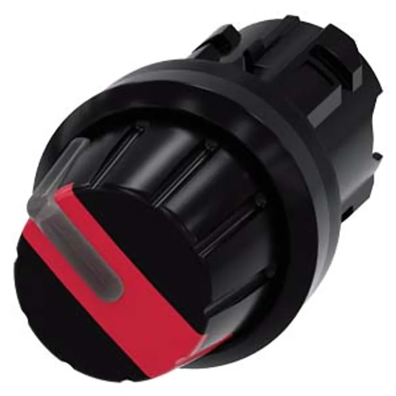Siemens 3SU1002-2AF20-0AA0-Z Y10 – Selector switch, illuminable, 22 mm, round, plastic, red