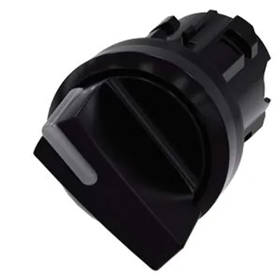Siemens 3SU1002-2BC10-0AA0-Z Y11 – Illuminable selector switch, 22 mm, round, plastic, black