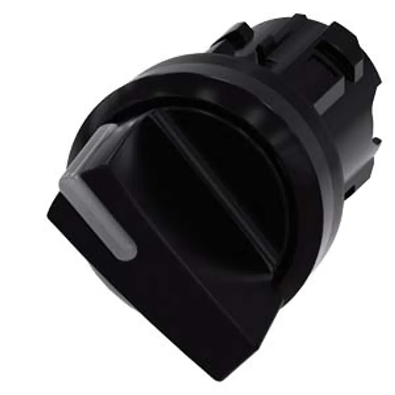 Siemens 3SU1002-2BC10-0AA0-Z Y11 – Illuminable selector switch, 22 mm, round, plastic, black