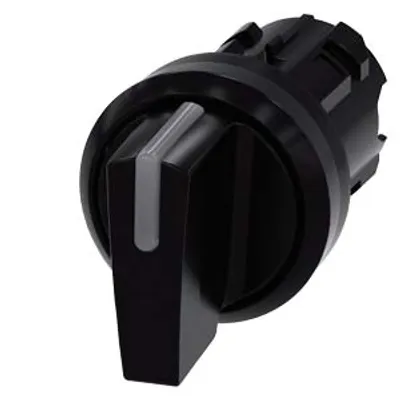 Siemens 3SU1002-2BL10-0AA0-Z Y19 – Illuminable selector switch, 22 mm, round, plastic, black