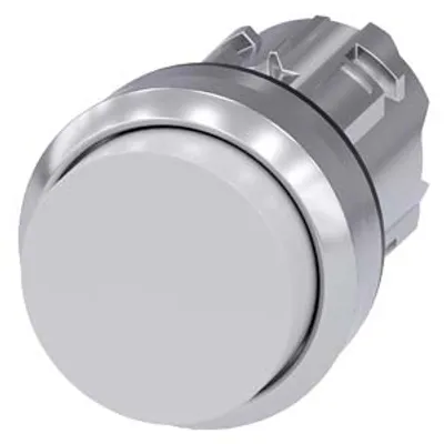 Siemens 3SU1050-0BB60-0AA0-Z Y11 – Pushbutton, 22 mm, round, metal, shiny, white, pushbutton, raised momentary contact type, with laser labeling Siemens 3SU1050-0BB60-0AA0-Z Y11 – Pushbutton, 22 mm, round, metal, shiny, white, pushbutton, raised momentary contact type, with laser labeling