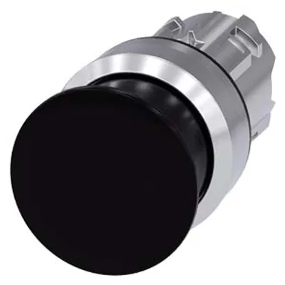 Siemens 3SU1050-1AD10-0AA0-Z Y12 – Mushroom pushbutton, 22 mm, round, metal, shiny, black