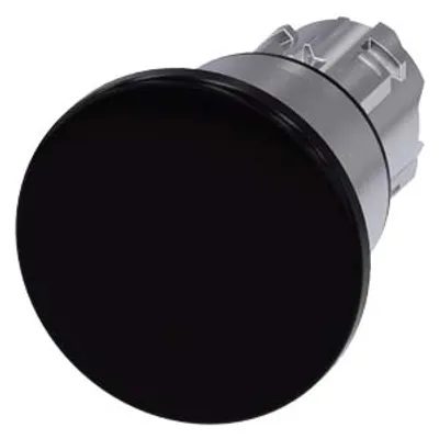 Siemens 3SU1050-1BA10-0AA0-Z Y13 – Mushroom pushbutton, 22 mm, round, metal, shiny, black