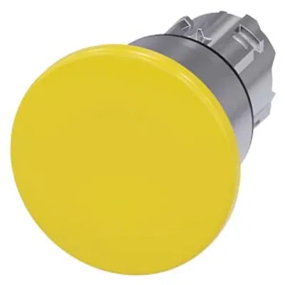 Siemens 3SU1050-1BA30-0AA0-Z Y13 – Mushroom pushbutton, 22 mm, round, metal, shiny, yellow