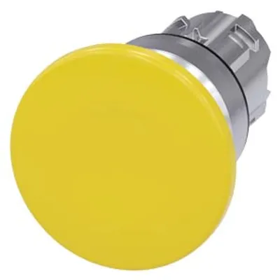 Siemens 3SU1050-1BD30-0AA0-Z Y13 – Mushroom pushbutton, 22 mm, round, metal, shiny, yellow