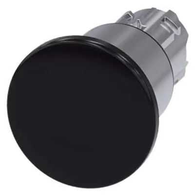 Siemens 3SU1050-1ED10-0AA0-Z X90 – Mushroom pushbutton, 22 mm, round, metal, shiny, black