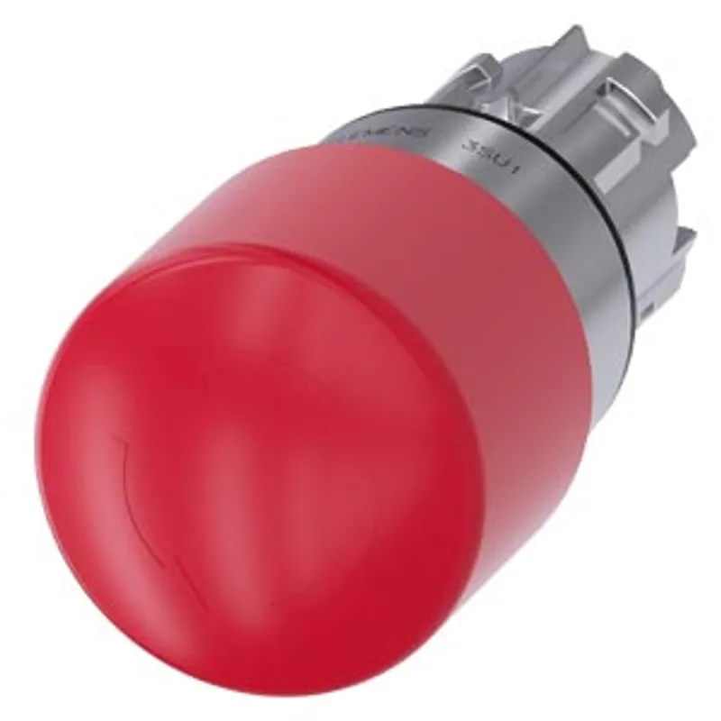 Siemens 3SU1050-1GB20-0AA0-Z X90 – EMERGENCY STOP mushroom pushbutton, 22 mm, round, metal