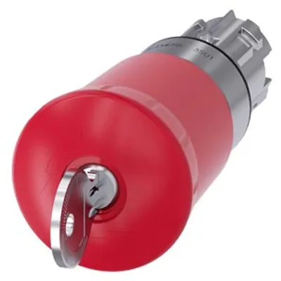 Siemens 3SU1050-1HM20-0AA0-Z X90 – EMERGENCY-STOP mushroom pushbutton, 22 mm, round, metal