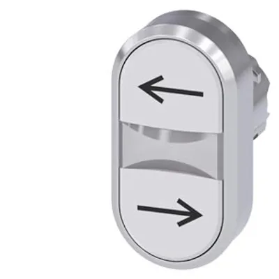 Siemens 3SU1050-3AB66-0AM0-Z X90 – Twin pushbutton, 22 mm, round, metal, shiny