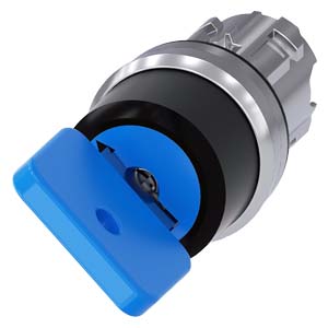 Siemens 3SU1050-4GC01-0AA0 – Key-operated switch O.M.R, 22 mm, round, metal, shiny