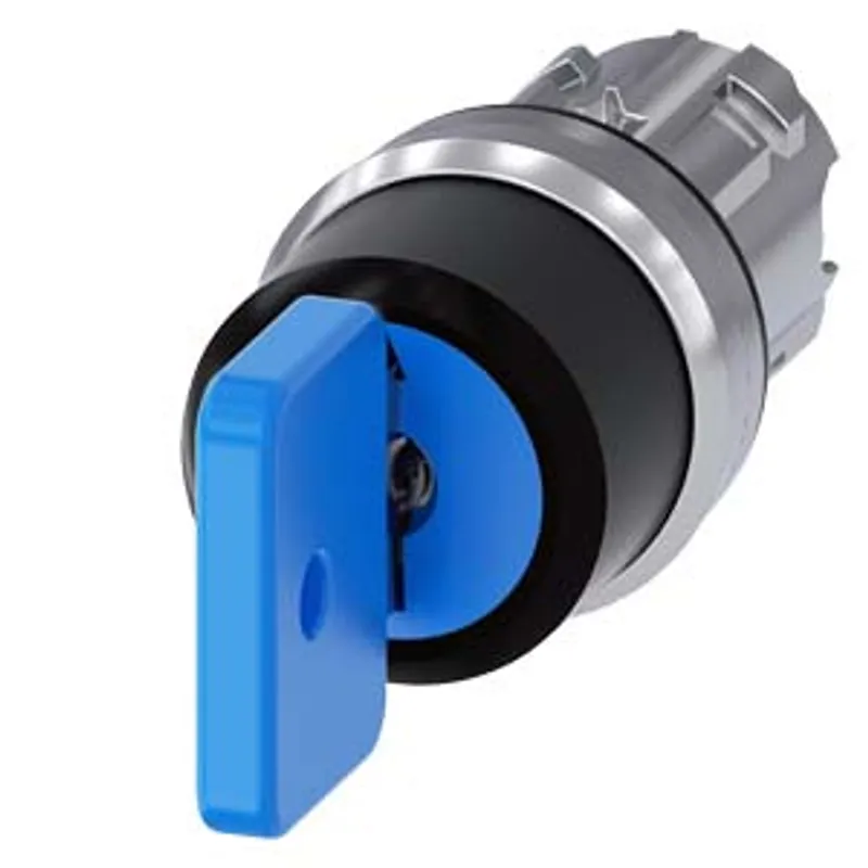 Siemens 3SU1050-4GL11-0AA0-Z Y12 – Key-operated switch O.M.R, 22 mm, round, metal, shiny