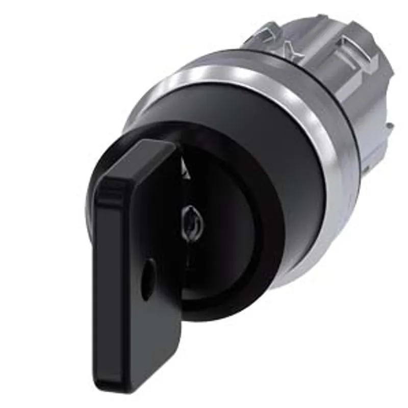 Siemens 3SU1050-4HM01-0AA0-Z Y10 – Key-operated switch O.M.R, 22 mm, round, metal, shiny