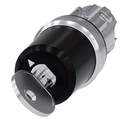 Siemens 3SU1050-5BF11-0AA0 – Siemens keyswitch, C, 22 mm, round, metal, shiny