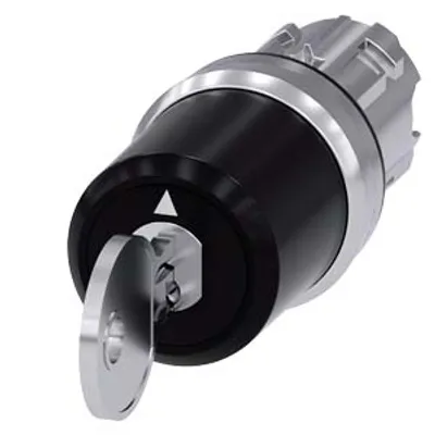 Siemens 3SU1050-5BP31-0AA0 – Siemens keyswitch, C, 22 mm, round, metal, shiny