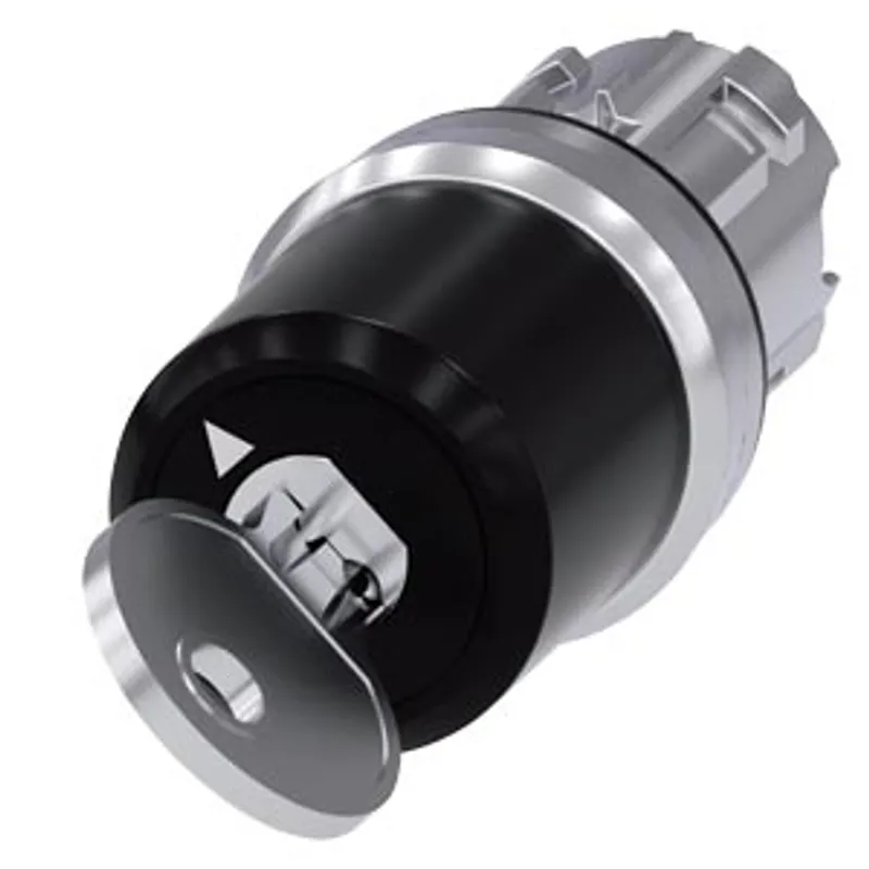 Siemens 3SU1050-5JF01-0AA0-Z Y15 – Siemens keyswitch, C, with key monitoring, 22 mm, round