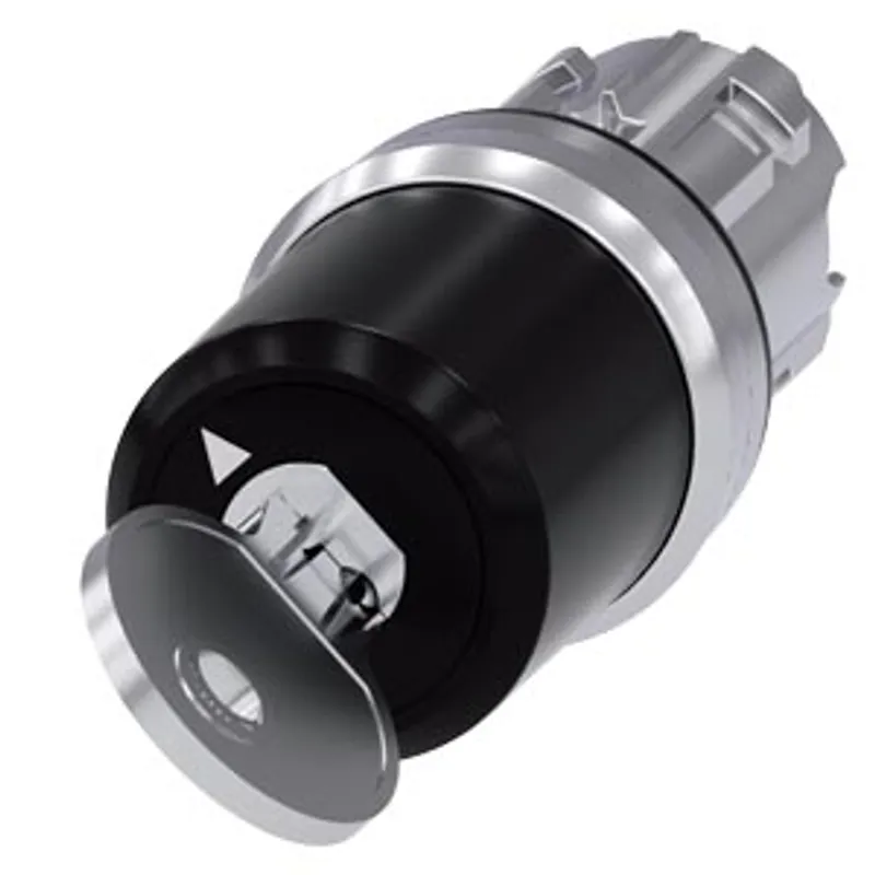 Siemens 3SU1050-5PF01-0AA0-Z Y11 – Siemens keyswitch, B, 22 mm, round, metal, shiny