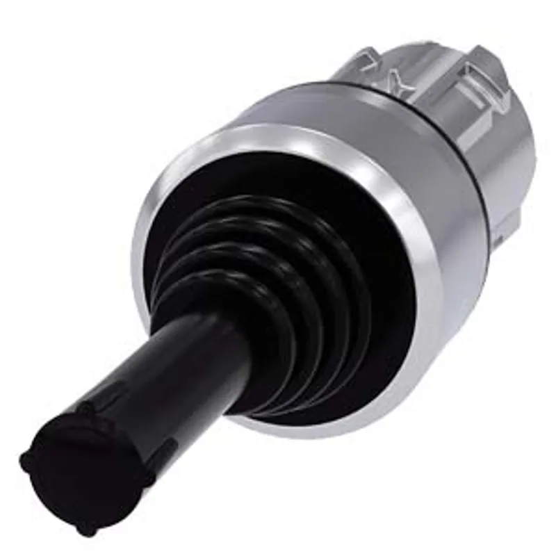 Siemens 3SU1050-7AD88-0AA0-Z X90 – Coordinate switch, 22 mm, round, metal shiny, black