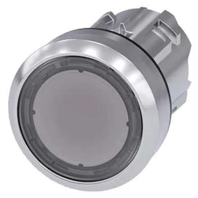 Siemens 3SU1051-0AA70-0AA0-Z X90 – Illuminated pushbutton, 22 mm, round, metal, shiny, clear