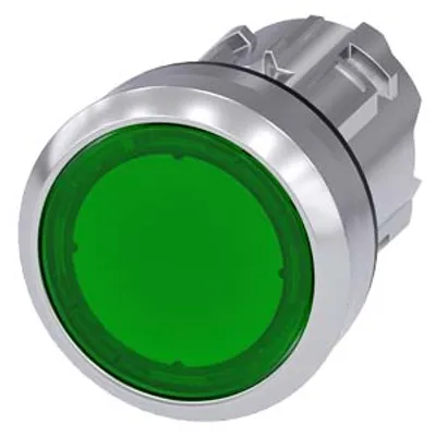 Siemens 3SU1051-0AB40-0AA0-Z Y13 – Illuminated pushbutton, 22 mm, round, metal, shiny, green, pushbutton, flat, momentary contact type Siemens 3SU1051-0AB40-0AA0-Z Y13 – Illuminated pushbutton, 22 mm, round, metal, shiny, green, pushbutton, flat, momentary contact type