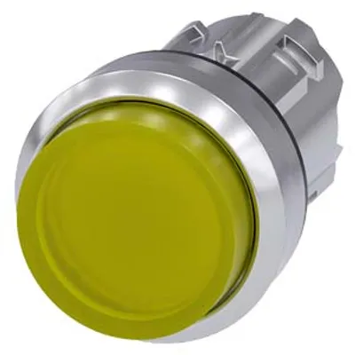 Siemens 3SU1051-0BB30-0AA0-Z Y10 – Illuminated pushbutton, 22 mm, round, metal, shiny, yellow