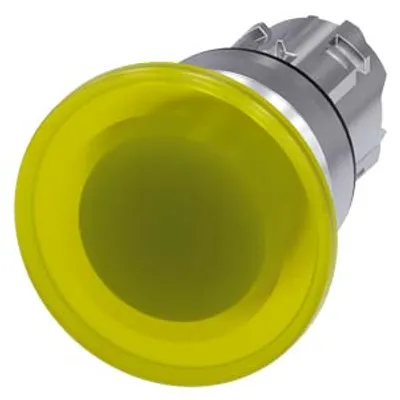 Siemens 3SU1051-1BD30-0AA0-Z Y10 – Illuminated mushroom pushbutton, 22 mm, round, metal, shiny