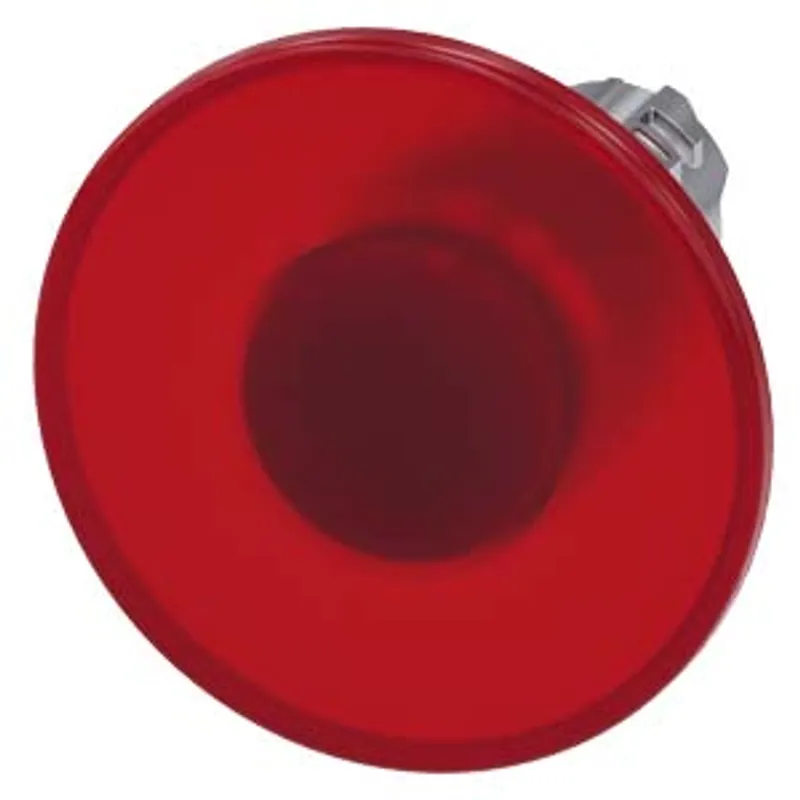Siemens 3SU1051-1CA20-0AA0-Z Y19 – Illuminated mushroom pushbutton, 22 mm, round, metal, shiny