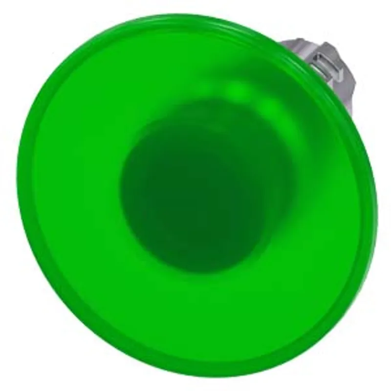 Siemens 3SU1051-1CD40-0AA0-Z Y10 – Illuminated mushroom pushbutton, 22 mm, round, metal, shiny