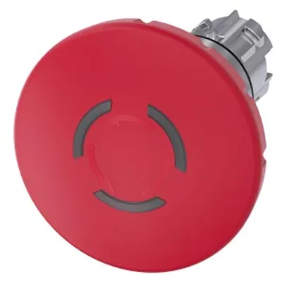 Siemens 3SU1051-1JB20-0AA0-Z Y19 – EMERGENCY STOP mushroom pushbutton, illuminable, 22 mm