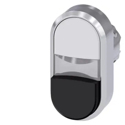 Siemens 3SU1051-3BB61-0AA0-Z X90 – Illuminated twin pushbutton, 22 mm, round, metal, shiny