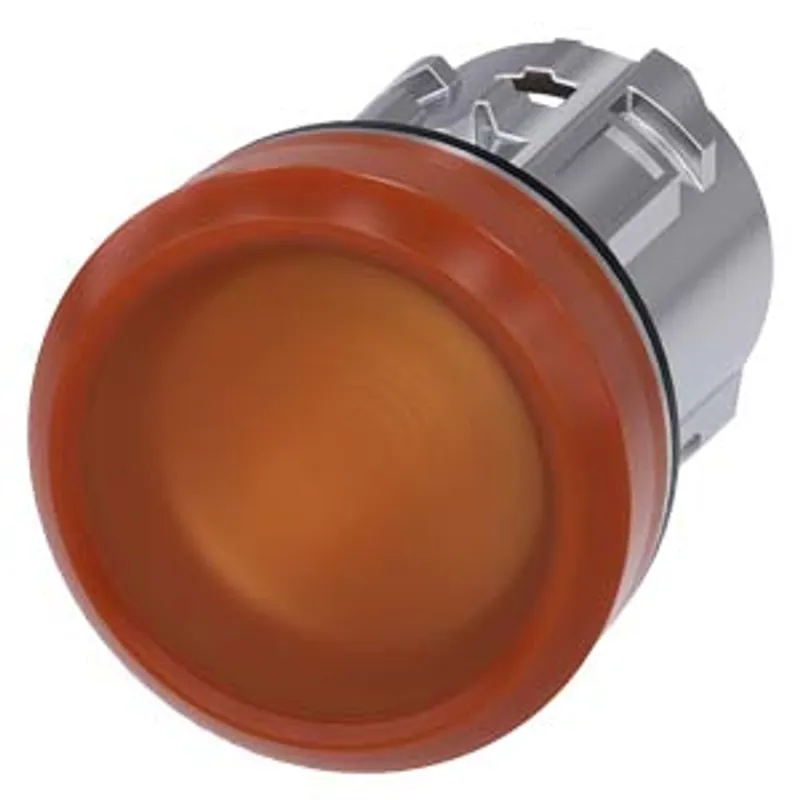 Siemens 3SU1051-6AA00-0AA0-Z Y15 – Indicator lights, 22 mm, round, metal, shiny, amber, lens