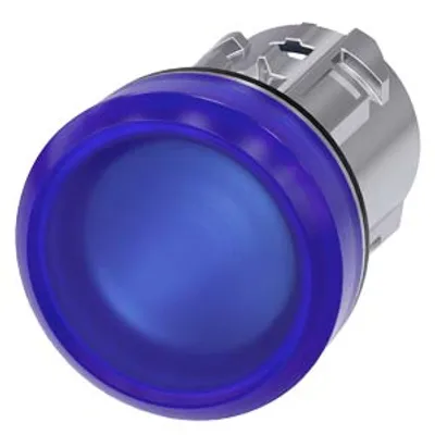 Siemens 3SU1051-6AA50-0AA0-Z X01 – Indicator light, 22 mm, round, metal, shiny, blue, lens