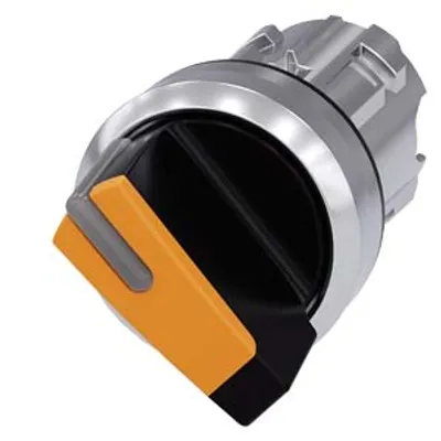 Siemens 3SU1052-2BF00-0AA0-Z X90 – Selector switch, illuminable, 22 mm, round, metal, shiny