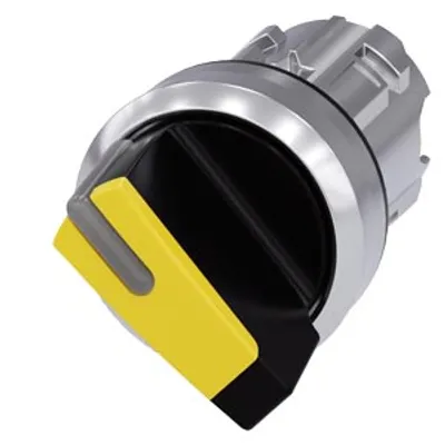 Siemens 3SU1052-2BF30-0AA0-Z Y19 – Illuminable selector switch, 22 mm, round, shiny metal