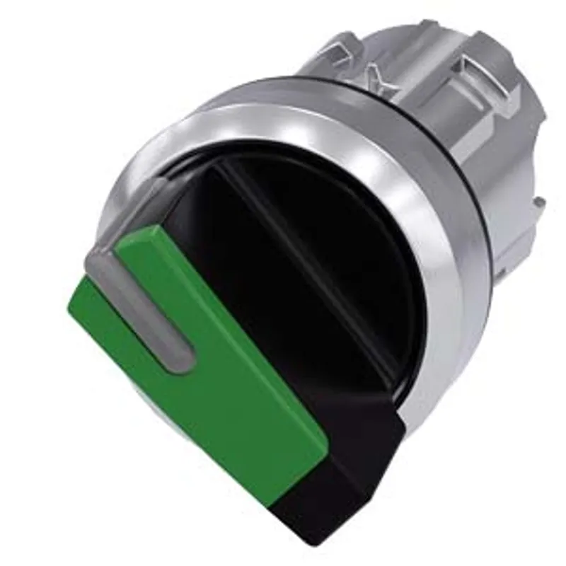 Siemens 3SU1052-2BF40-0AA0-Z X90 – Selector switch, illuminable, 22 mm, round, metal, shiny