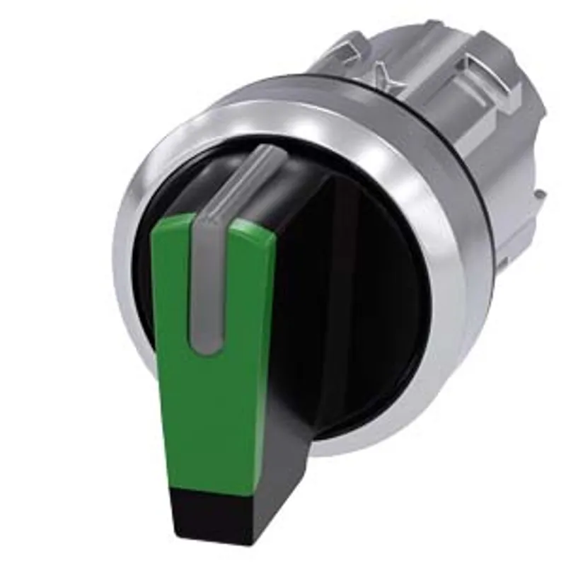 Siemens 3SU1052-2BP40-0AA0-Z X90 – Selector switch, illuminable, 22 mm, round, metal, shiny
