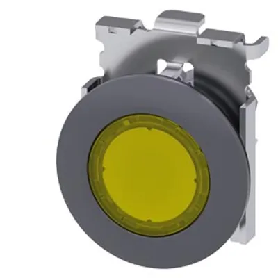 Siemens 3SU1061-0JB30-0AA0-Z Y10 – Illuminated pushbutton, 30 mm, round, Metal, matte, yellow