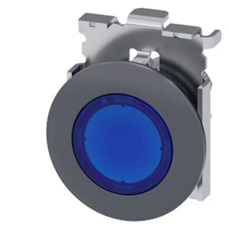 Siemens 3SU1061-0JD50-0AA0-Z Y11 – Indicator lights, 30 mm, round, Metal, matte, blue