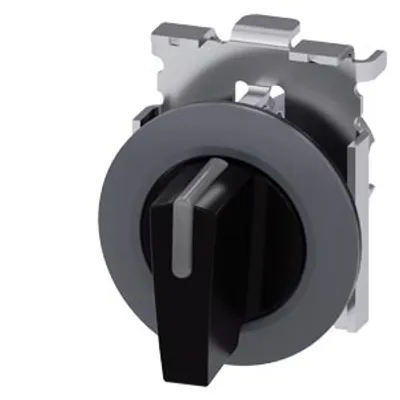 Siemens 3SU1062-2DL10-0AA0-Z Y11 – Illuminable selector switch, 30 mm, round, Metal matt
