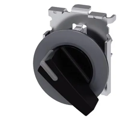 Siemens 3SU1062-2EC10-0AA0-Z Y12 – Illuminable selector switch, 30 mm, round, Metal matt