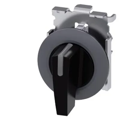 Siemens 3SU1062-2EM10-0AA0-Z Y15 – Illuminable selector switch, 30 mm, round, Metal matt